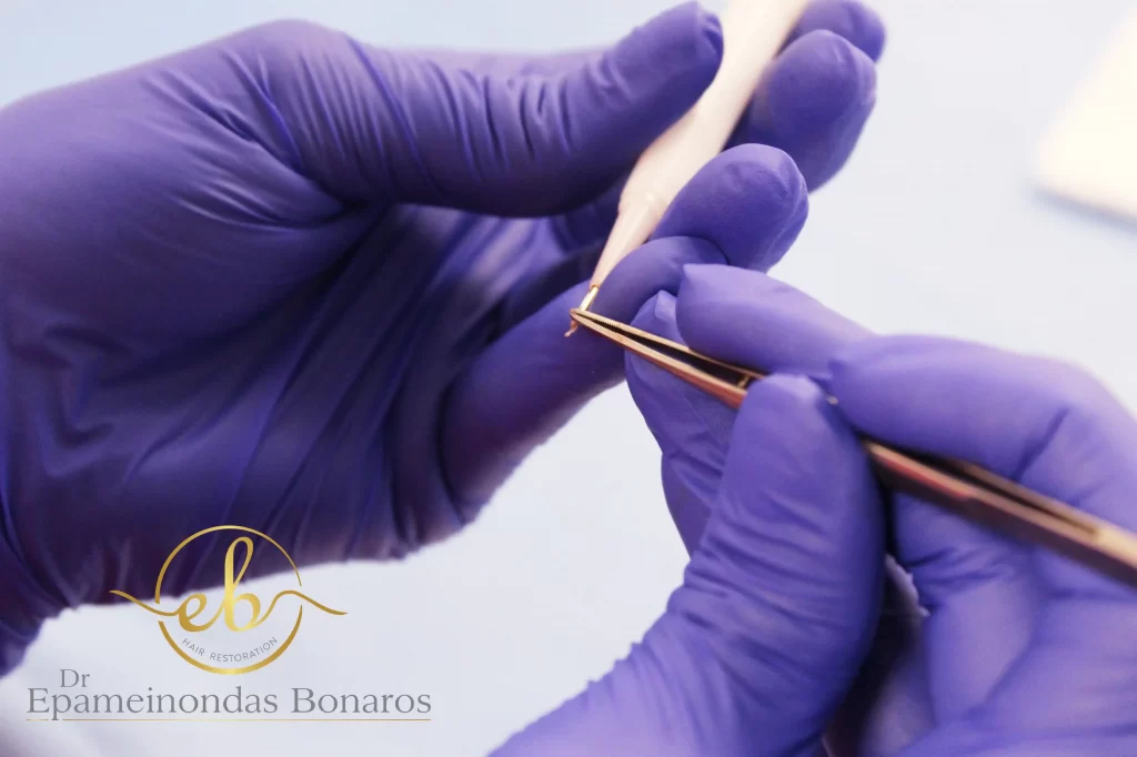 FUE hair transplant Glasgow Direct Hair Implantation Dr Bonaros